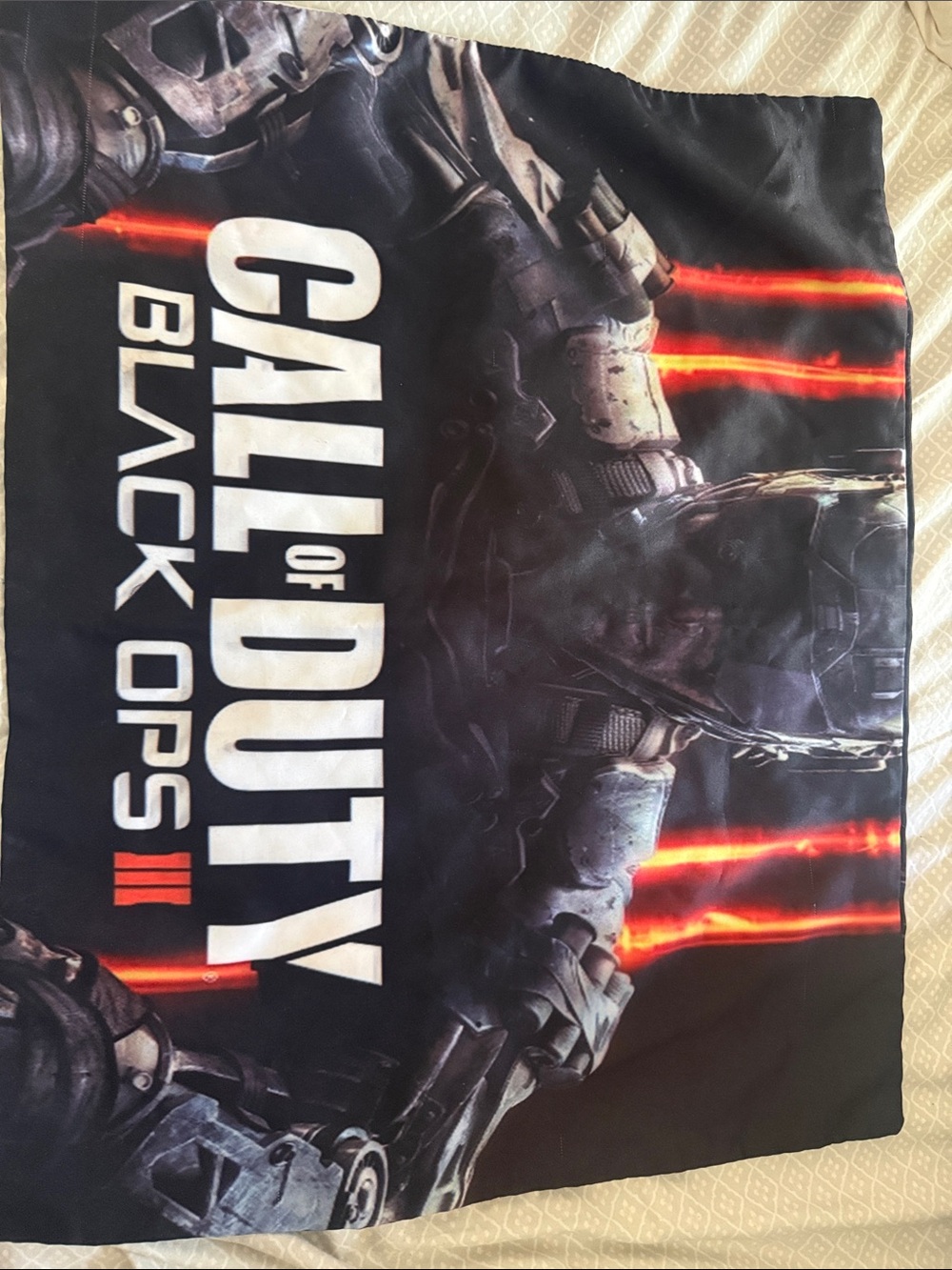 Call of Duty Black Ops III Graphic Throw - Black with Red Accents